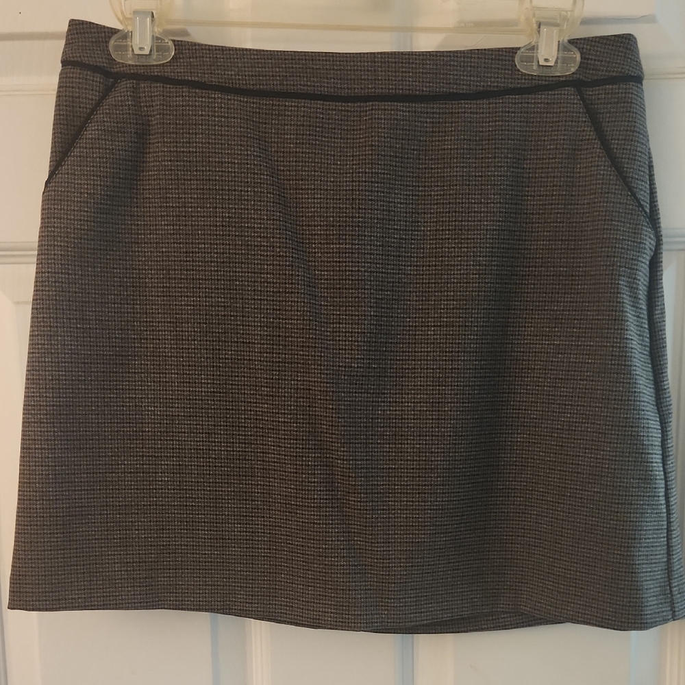 H&M Black and Brown Pencil Skirt